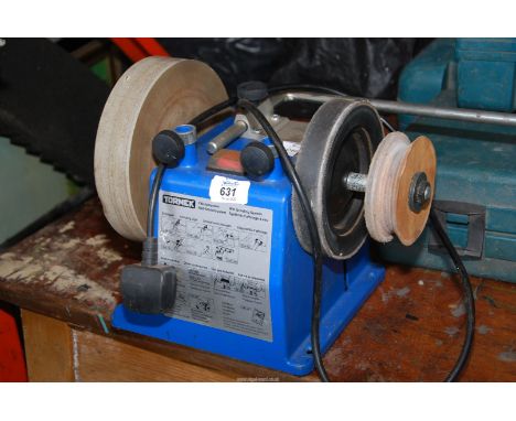A 240 volt Tormek bench grinder.