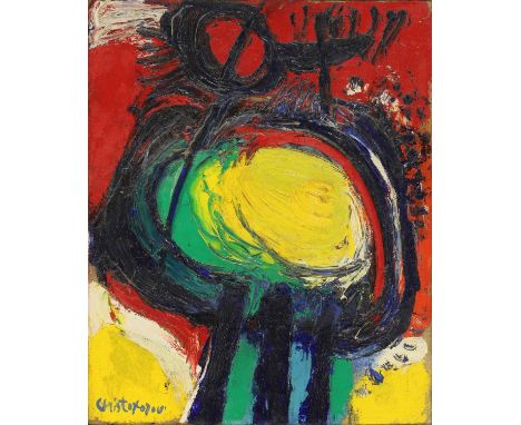 ▴ John Christoforou (1921-2014)'L'Isle Des Reveurs'signed 'Christoforou' l.l., also signed, inscribed with title and dated '1