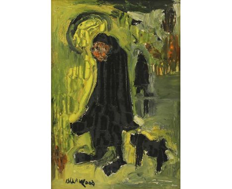 ▴ James Lawrence Isherwood (1917-1989)Standing figuresigned 'ISHERWOOD' l.l., oil on board35 x 24cmCondition ReportFramed siz