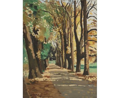 ▴ Adrian Daintrey (1902-1988)Tree-lined avenuesigned 'Adrian Daintrey' l.l., oil on canvas71.5 x 53.5cmCondition ReportFramed