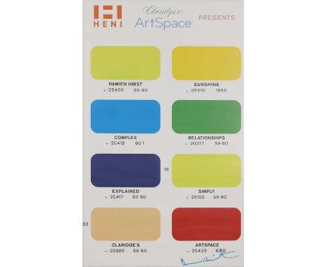 ▴ Damien Hirst (b.1965)'Colour Chart', 2021offset lithograph in colours, signed 'Damien Hirst' l.r., published by HENI for Cl