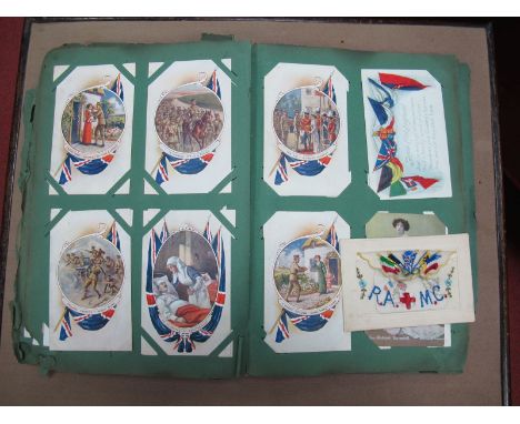An Early XX Century Edwardian and Georgian Postcard Album, containing much of interest, scenes of Sheffield and its environs,