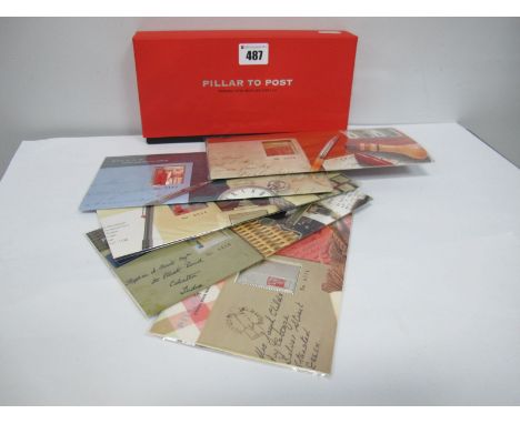 The Royal Mail/Royal Mint 2003 Pillar to Post Sterling 925 Silver Ingot and Stamp Set, of five covers and encapsulated ingots