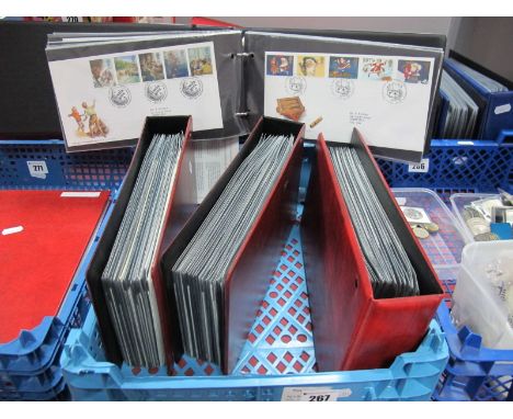 Approximately Two Hundred G.B. Commemorative First Day Covers 1964-2001, predominantly typed addressee with relevant cachets.