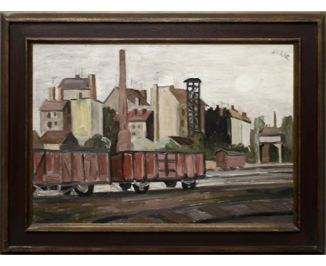 Bierbrauer, Hans "Oskar" (1922 Berlin - Euti 2006) "Lehrterstr.", so auf Keilrahmen betitelt und dat. 1986. Öl/Lwd., re. o. s
