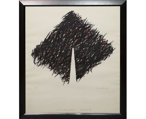 Kotík, Jan (1916 Turnov - Berlin 2002) Ohne Titel. Farbsiebdruck (l. Altersspuren), re. u. mit Bleistift sign. und dat. (19)7