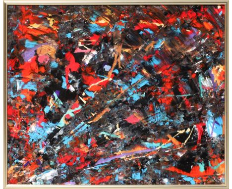 Tiger, Fred (geb. 1976, lebt und arbeitet in Berlin) Ohne Titel. Mixed Media/Acryl/Platte, re. u. sign. Ca. 49x 59 cm. R.