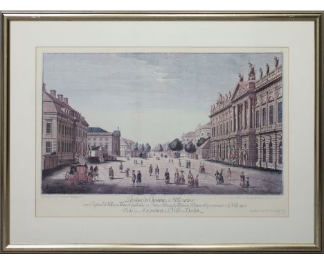 Faksimile nach Rosenberg: "Paysage du Chateau à la Ville neuve...". 40x 65 cm. PP., R. 