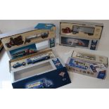 Four Corgi Collectible Die Cast Replicas, 50802 Fire Rescue, 53101 Greyhound Artic with Trailer,