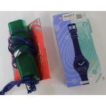 Swatch  -The Beep with receipts and stickers plus Swatch Twinphone