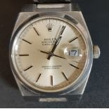 Gents stainless steel Rolex Oysterquartz, DateJust Chronometer watch, ref 17000, R249359, bracelet