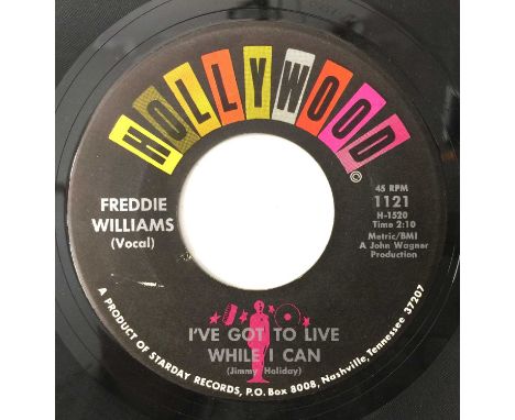 FREDDIE WILLIAMS - I'VE GOT TO LIVE WHILE I CAN/ HEART CAN YOU HEAR ME 7" (US STOCK ISSUE - HOLLYWOOD - 1121). A rarely-seen,