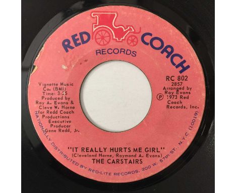 THE CARSTAIRS - IT REALLY HURTS ME GIRL 7" (RED COACH RECORDS - RC 802). A copy of The Carstairs - It Really Hurts Me Girl c/