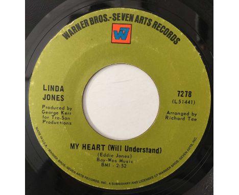 LINDA JONES - I JUST CAN'T LIVE MY LIFE 7" (WARNER BROS. - SEVEN ARTS RECORDS 7278). A copy of Linda Jones - I Just Can't Liv