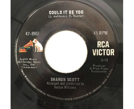 SHARON SCOTT - COULD IT BE YOU/ I'D LIKE TO KNOW 7" (US NORTHERN - RCA - 47-8907). A wonderful northern soul 7" dance floor f