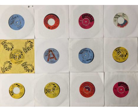 REGGAE - 7" COLLECTION (BRITISH LABELS R + S). A fine selection of 19 reggae 7" singles. All released on British labels lette