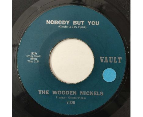 THE WOODEN NICKELS - NOBODY BUT YOU 7" (VAULT V-929). A copy of The Wooden Nickels - Nobody But You c/w More Than A Friend (V