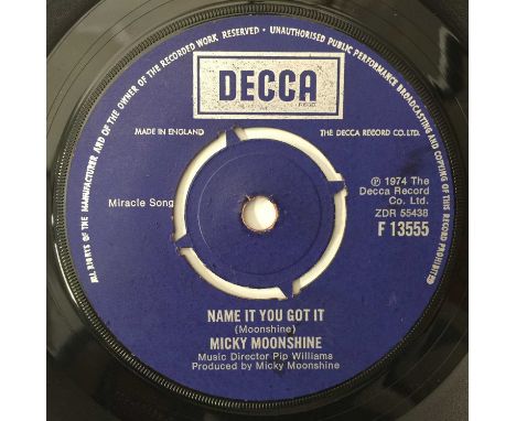 MICKY MOONSHINE - NAME IT YOU GOT IT 7" (DECCA F 13555). A copy of Micky Moonshine - Name It You Got It c/w Baby Blue (Decca 