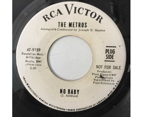 THE METROS - SINCE I FOUND MY BABY/ NO BABY 7" (US PROMO - RCA VICTOR - 47-9159). A scarce, original US promo 7" pressing of 