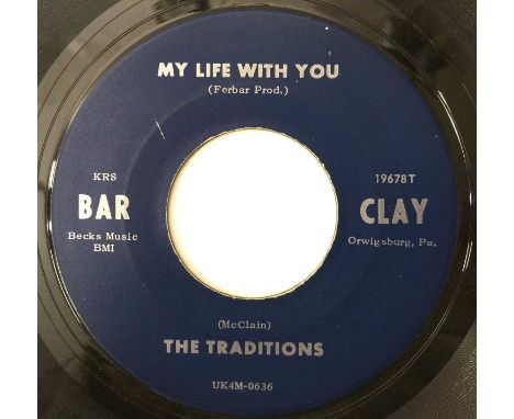THE TRADITIONS - MY LIFE WITH YOU/ SOMETHING GONE WRONG 7" (US ORIGINAL - BARCLAY - UK4M 0636). A sought-after original US 7"