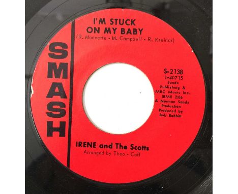IRENE AND THE SCOTTS - I'M STUCK ON MY BABY 7" (S-2138). A copy of Irene And The Scotts - I'm Stuck On My Baby c/w Why Do You