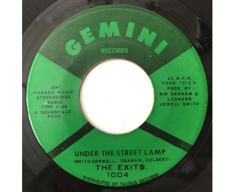 THE EXITS - UNDER THE STREET LAMP 7" (GEMINI RECORDS 1004). An example of The Exits - Under The Street Lamp c/w You Got To Ha