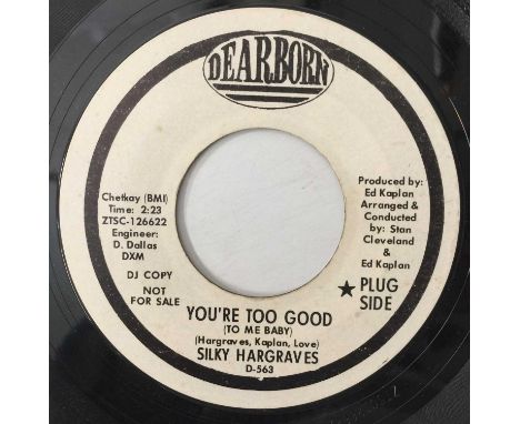 SILKY HARGRAVES - KEEP LOVING ME 7" (PROMO - D-563). A promotional copy of Silky Hargraves - Keep Loving Me c/w You're Too Go