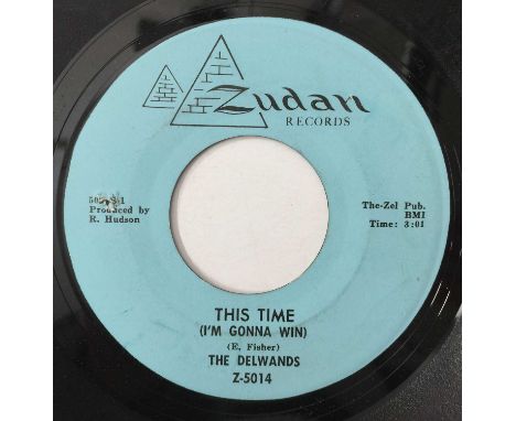 THE DELWANDS - THIS TIME (I'M GONNA WIN) 7" (ZUDAN RECORDS Z-5014). A copy of The Delwands - This Time c/w No Hope, No Faith 