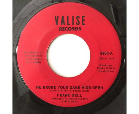 FRANK DELL - HE BROKE YOUR GAME WIDE OPEN 7" (US NORTHERN - RCA/ VALISE RECORDS - 6900). A lesser-seen RCA label variant 7" o