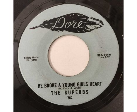 THE SUPERBS - I WANNA DO IT WITH YOU BABY 7" (DORE 782). A copy of The Superbs - I Wanna Do It With You Baby c/w He Broke A Y