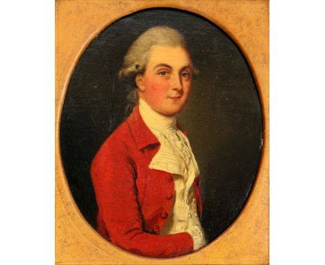 Englischer Maler des 18. Jahrhundert ovales Portrait eines gallanten englischen Herren, oval portrait of a galant gentleman,Ö