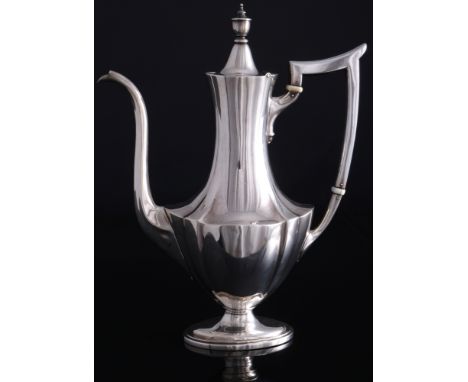 Gorham Plymouth 925 Silber Kaffeekanne Art Deco, sterling silver coffee pot,Silber, USA, gestempelt Sterling + Gorham Firmens