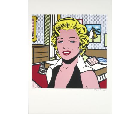 Roy Lichtenstein (1923-1997) Marilyn Monroe, offset print,Farb-Offsetdruck auf Arches Büttenpapier (mit Prägestempel), im Ste