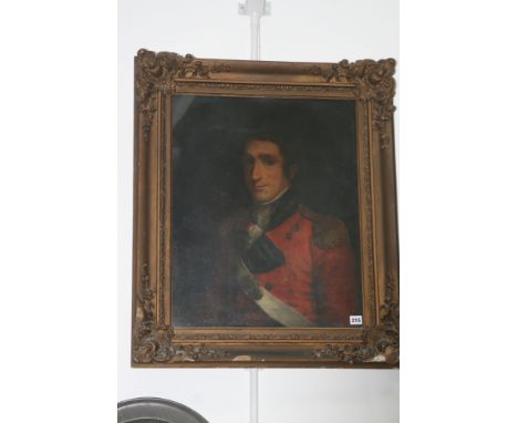 English School (early 19th Century), Portrait of an Officer, reputedly Captain Robert Percival, oil on canvas, 63.5 x 51cm.