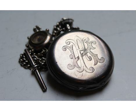 A gentleman's silver full hunter pocket watch, with topwind action by Kendal and Dent, London, no 457559, the case dated Birm