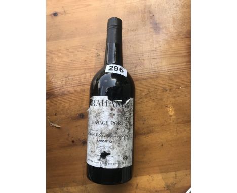 Bottle of vintage port