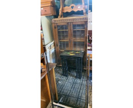 Vintage chrome dressing mirror.
