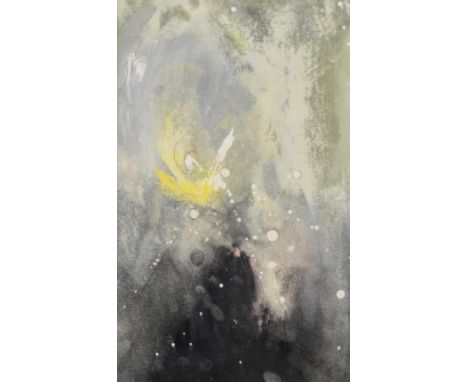 Ahmed Parvez (Pakistani, 1926- 1979)Untitled (Metaphorical landscape) early 1960swatercolour and mixed media  on paper, frame
