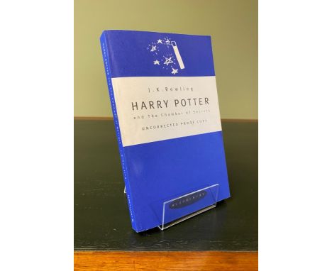 ROWLING, J. K. Harry Potter and the Chamber of Secrets, Uncorrected Proof Copy [one of only 200 to 300 printed], in publisher