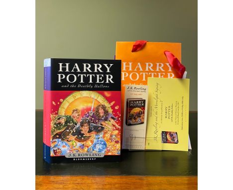 ROWLING, J. K. Harry Potter and the Deathly Hallows, SIGNED first edition, inscribed by the author "To HARRY!", bearing holog