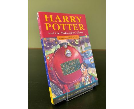 ROWLING, J. K. Harry Potter and the Philosopher's Stone, FIRST EDITION, FIRST ISSUE, paperback, London: Bloomsbury, 1997. Oct