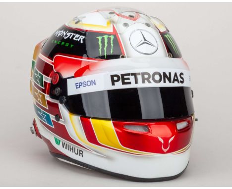 This Lewis Hamilton 2017 Mercedes Signed Replica Helmet has been personally signed by the 7-time World Champion himself.The h