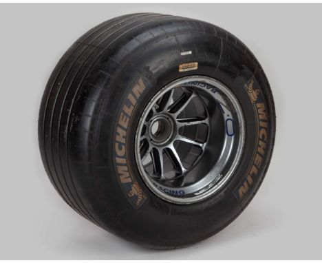 This Williams 2003 FW25 Rear Wheel and Tyre was used during the 2003 season, playing a crucial role in the performance of the