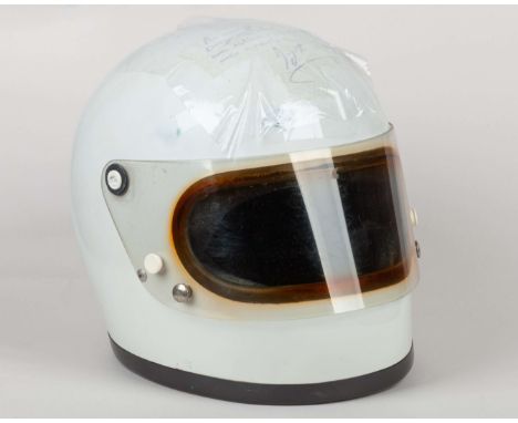This rare Ayrton Senna 1974 Signed and Used Karting Helmet is a remarkable piece of motorsport history. A small-sized ‘Bell S