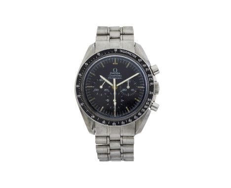 Omega, a stainless steel Speedmaster Pre-Moon chronograph bracelet watch, circa 1969, reference 145.022-69 ST, signed manual 