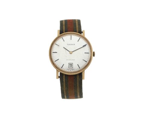 Tissot, a 9ct gold gold Stylist wrist watch, circa 1969, signed manual wind movement calibre 792, case numbered 41/42067, hal