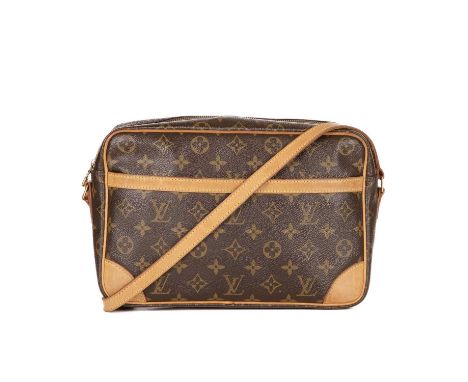 Louis Vuitton, a monogram Trocadero handbag, featuring the maker's monogram coated canvas exterior with natural tan leather t