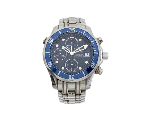 Omega, a stainless steel Seamaster Professional chronograph bracelet watch, circa 2008, reference 2225.80.00, signed automati
