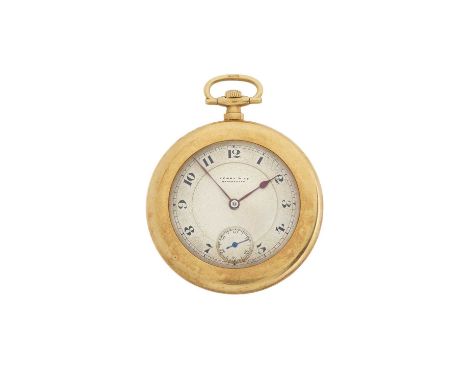 Terry &amp; Co., Manchester, an 18ct gold open face pocket watch, unsigned manual wind movement, numbered 9211, case numbered