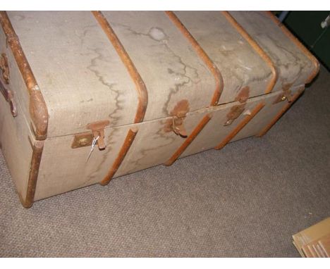 A large vintage trunk 